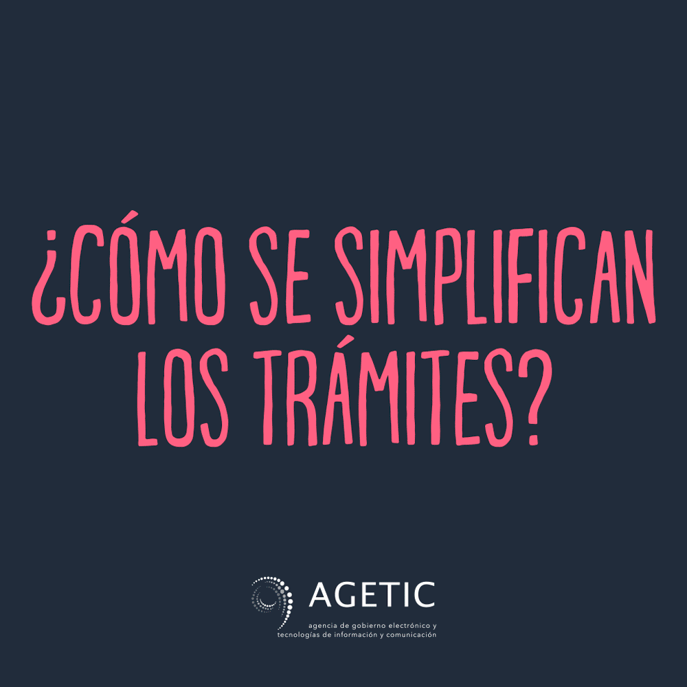 ¿Cómo se simplifican los trámites?