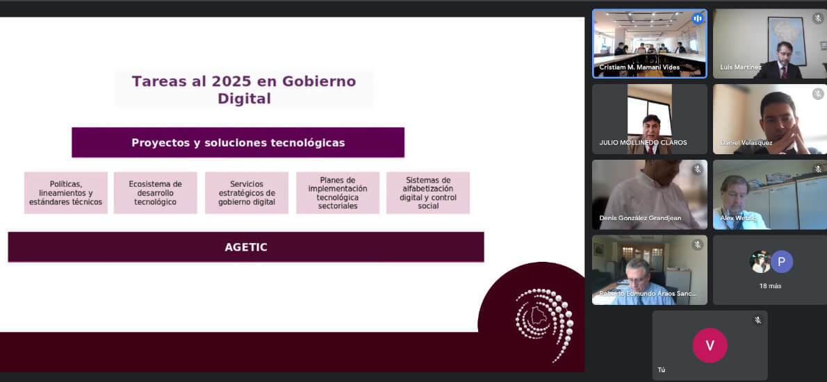 AGETIC participa de la Reunión del Subgrupo Técnico Digital Bolivia – Chile