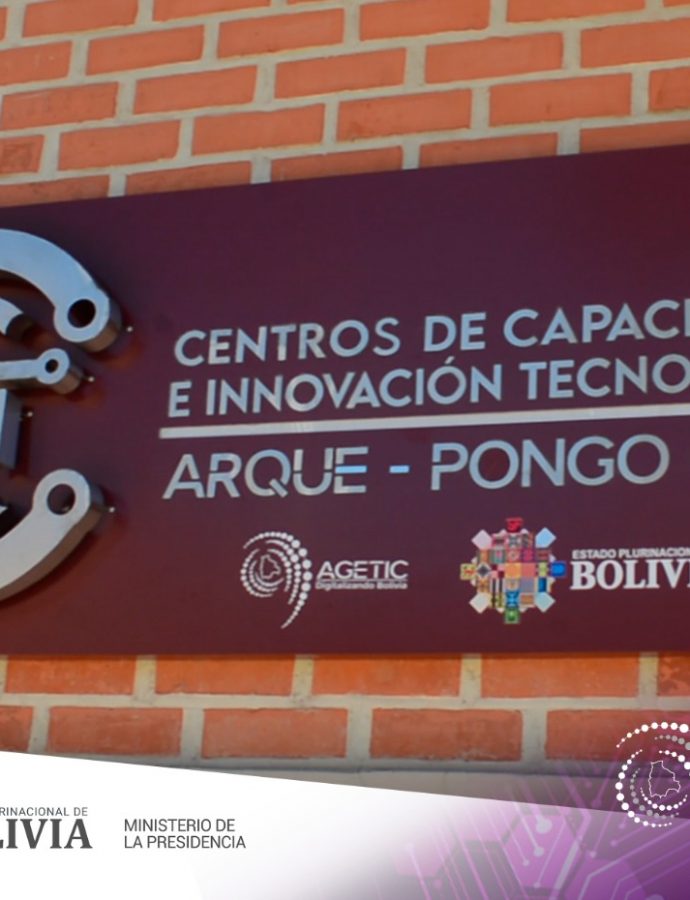 AGETIC inaugura Centros de Capacitación e Innovación Tecnológica  en Tacopaya, Arque y Pongo K’asa