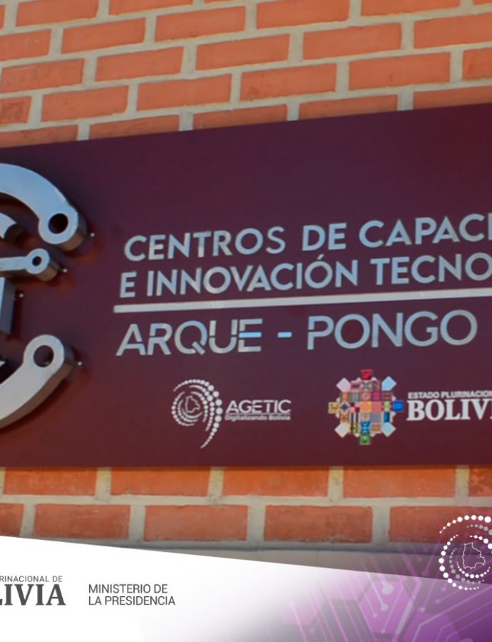 AGETIC inaugura Centros de Capacitación e Innovación Tecnológica  en Tacopaya, Arque y Pongo K’asa