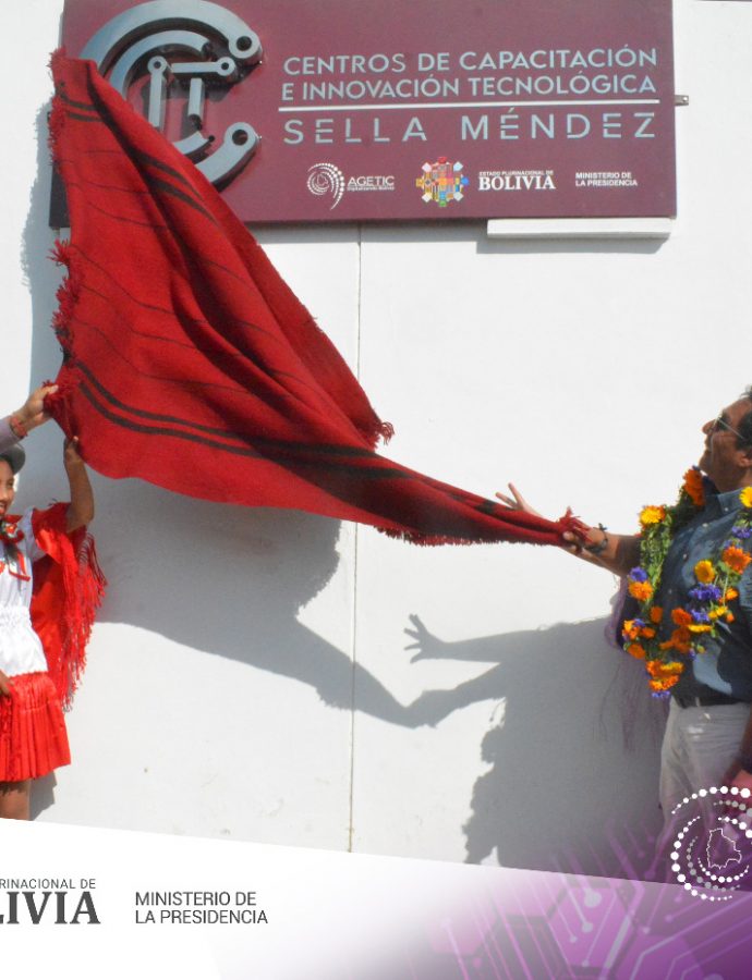 La AGETIC apertura el Centro de  Capacitación e Innovación Tecnológica en Sella Mendez – Tarija