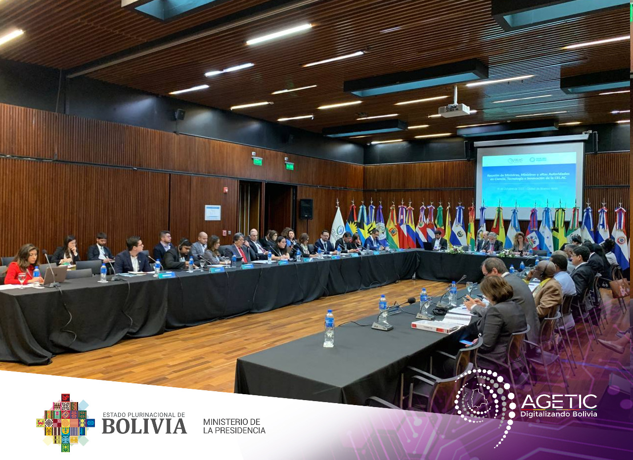 AGETIC participa de la Reunión de Ministros, Ministras y Altas Autoridades en Ciencia, Tecnología e Innovación de la Comunidad de Estados Latinoamericanos y Caribeños (CELAC)