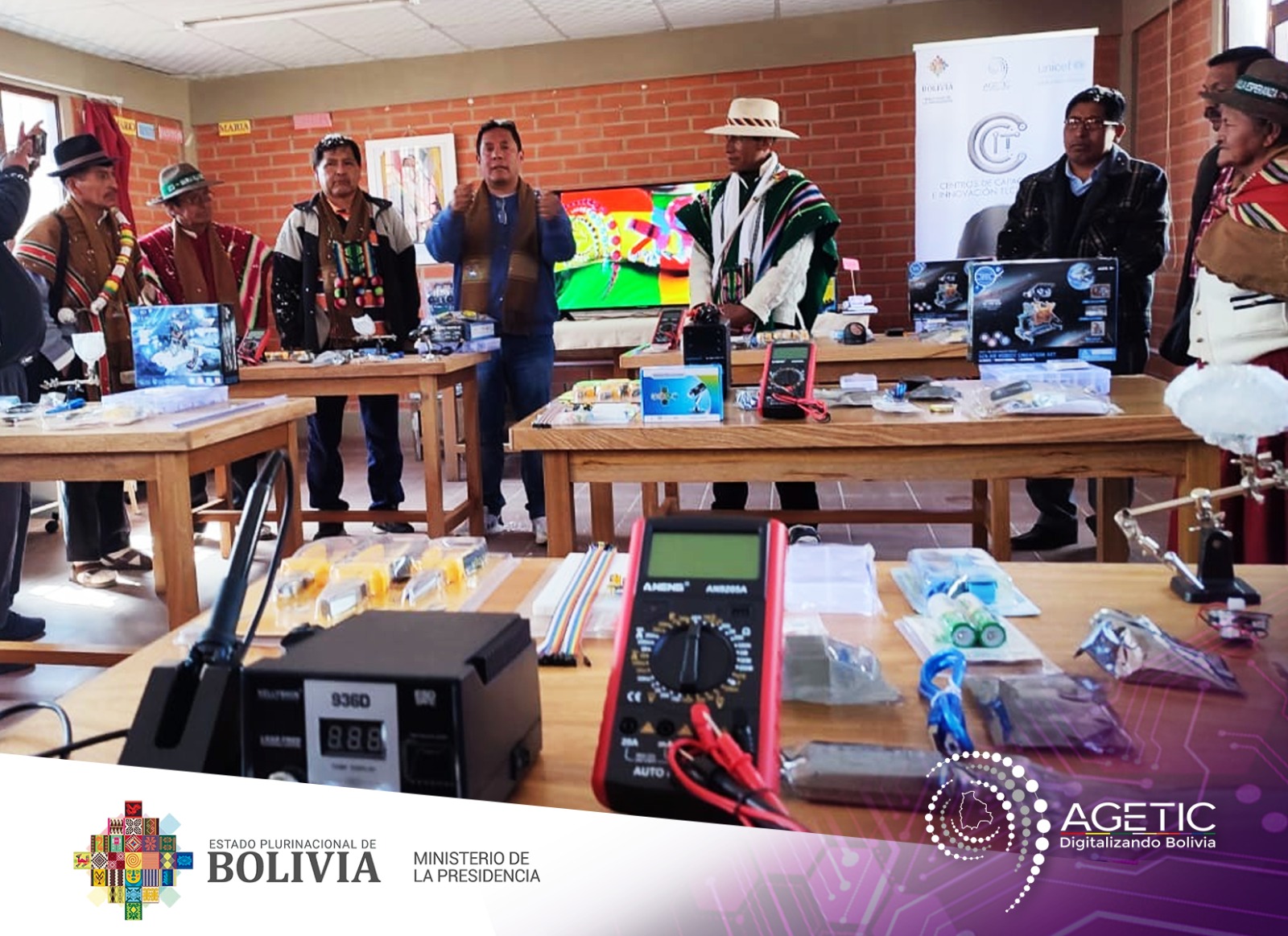 <strong>La AGETIC apertura el Centro de Capacitación e Innovación Tecnológica del Municipio de Salinas en Oruro</strong>
