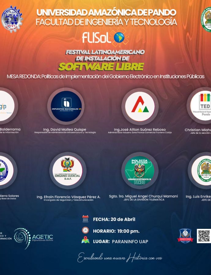 La AGETIC participa del Festival Latinoamericano de Instalación de Software Libre en Pando