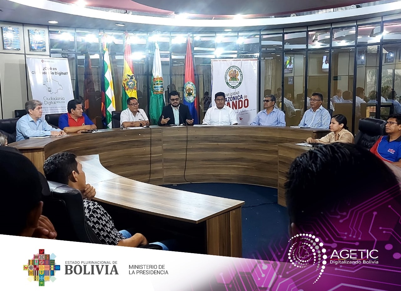 La AGETIC implementa su Sistema de Plantillas en la Universidad Amazónica de Pando y la presenta como Entidad de Registro de Ciudadanía Digital