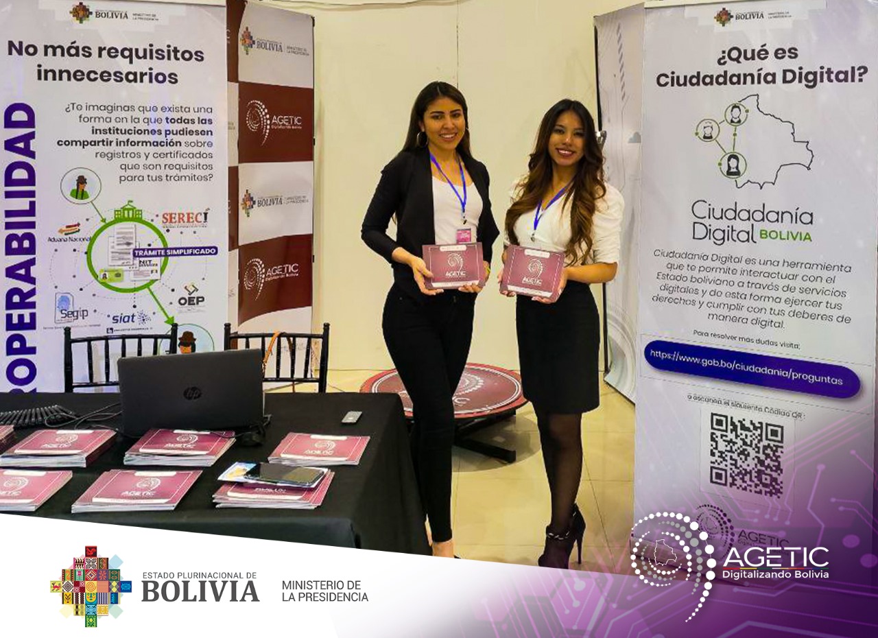 La AGETIC participó de la Semana de la Ciencia, Innovación y Tecnología a través de la feria Cocha Innova