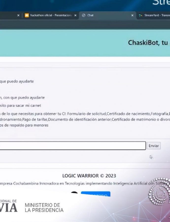 AGETIC certifica a los ganadores de la Competencia Hackathon AI