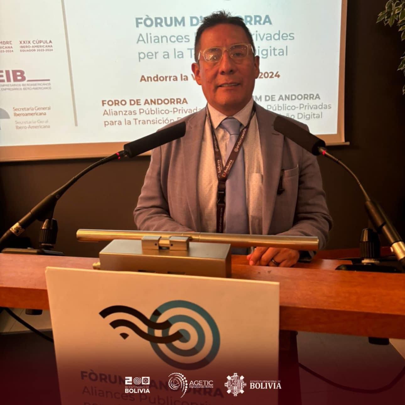 La AGETIC participa del Foro de Andorra Alianzas Público Privadas para la Transición Digital Infraestructuras para la Conectividad Universal