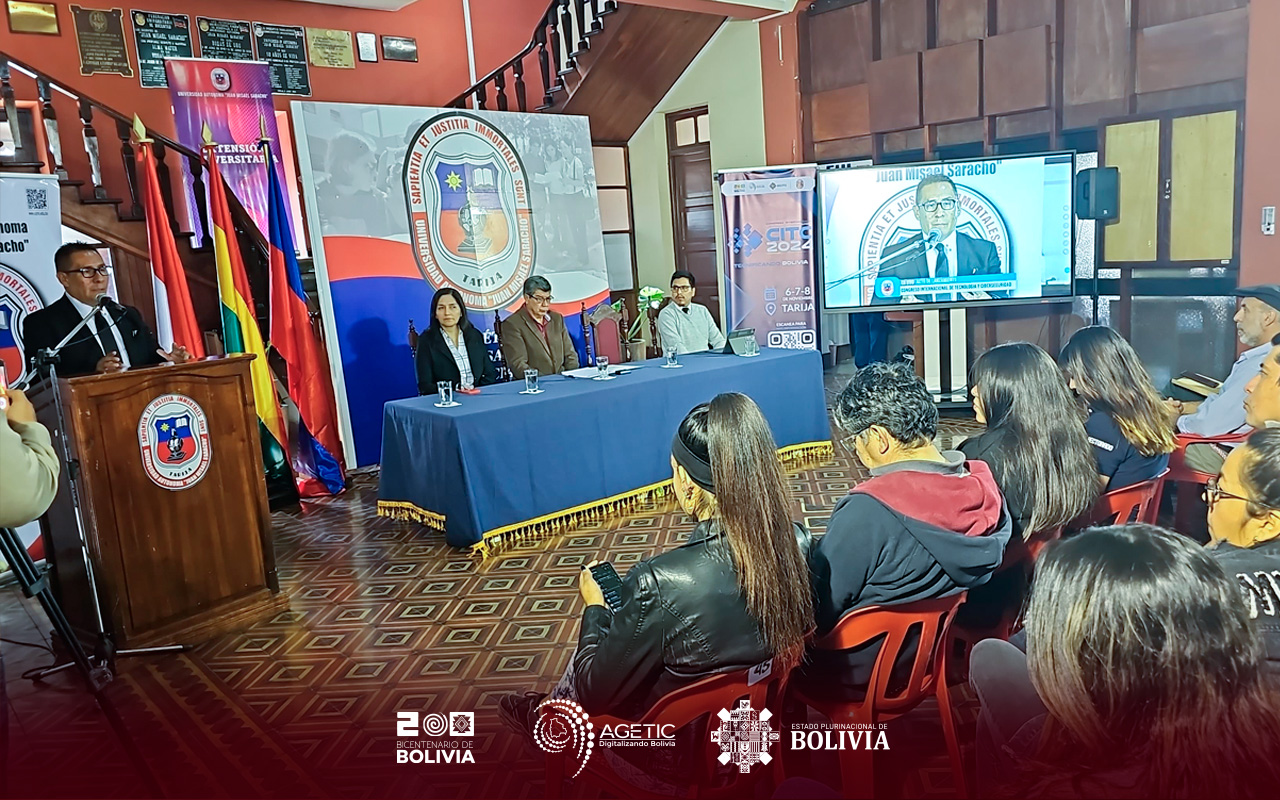 AGETIC lanza oficialmente el “Congreso Internacional de Tecnología y Ciberseguridad CITC 2024”