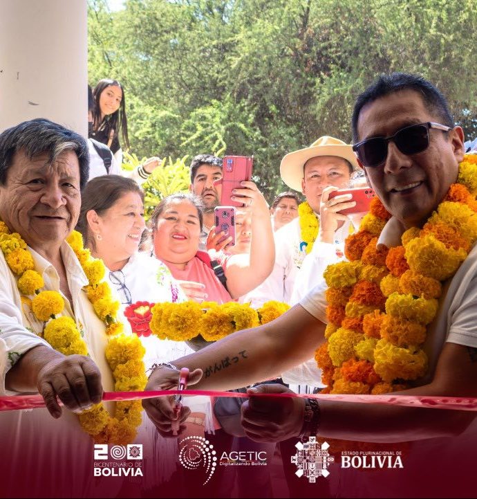 AGETIC inaugura Centro Tecnológico del Bicentenario en San Mateo para impulsar la inclusión digital